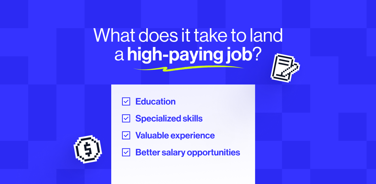 What does it take to land a high-paying job?